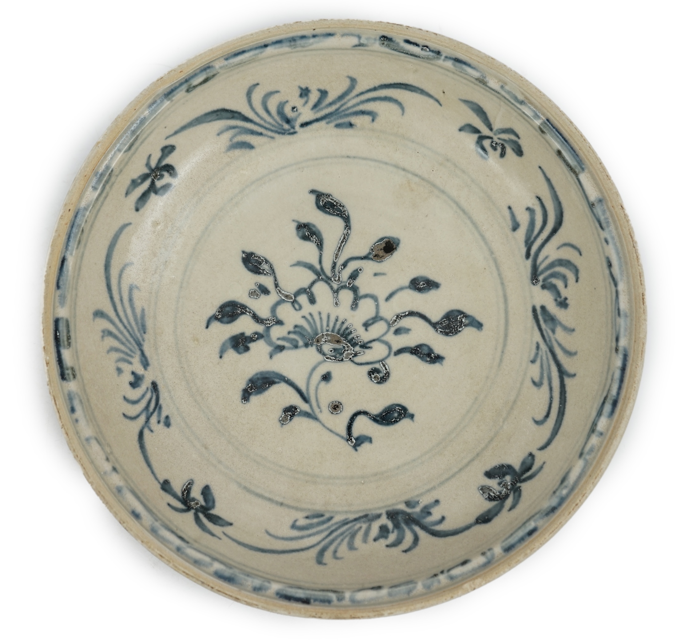 A Vietnamese blue and white porcelain dish, Hoi An Hoard, 15th century